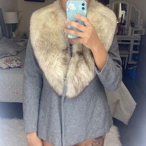 Vintage 100% Camel Hair Amicale Gray Coat used in good condition